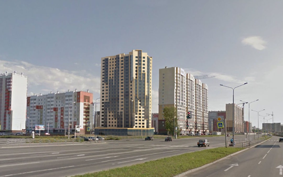 24-х этажный Жилой дом г. Челябинск 1-ый микрорайон